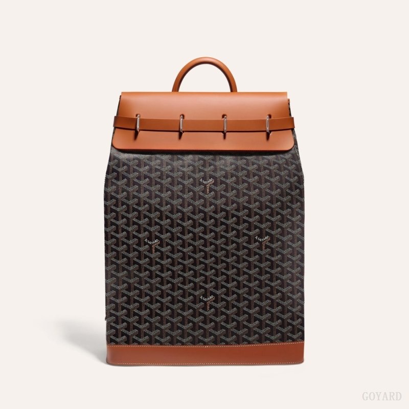 Goyard STEAMER PM BAG Black / Brown | BCPH3936