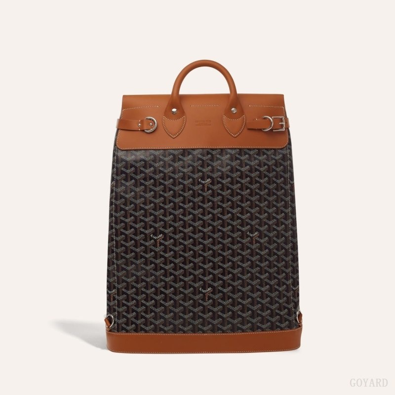 Goyard STEAMER PM BAG Black / Brown | BCPH3936