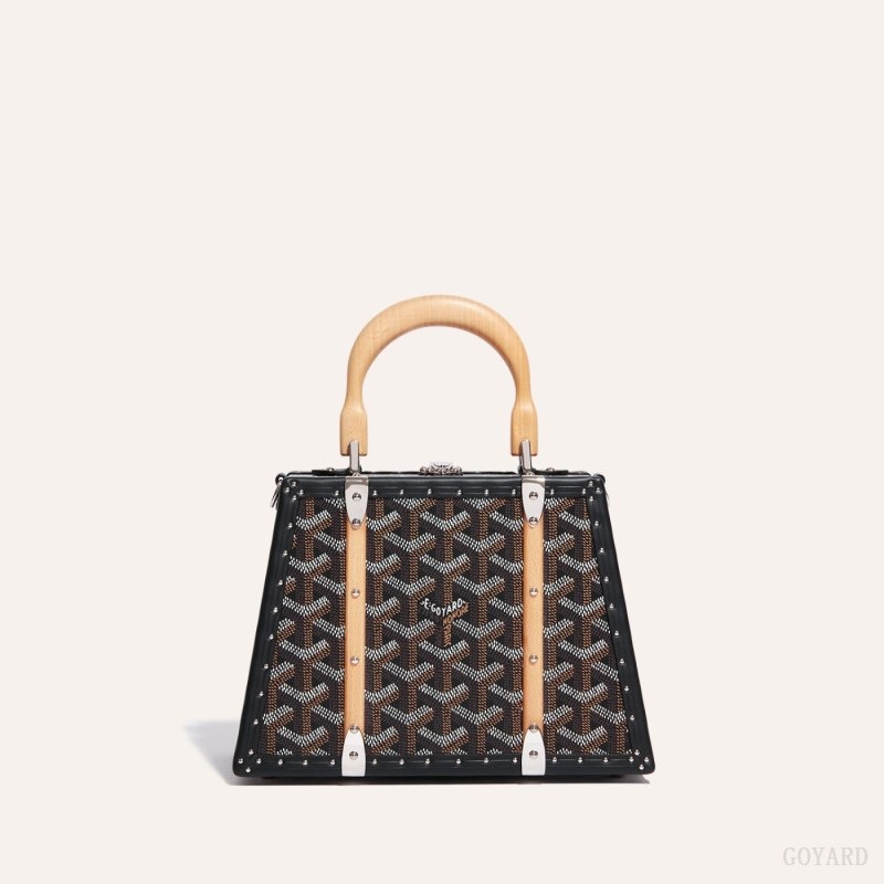 Goyard Saïgon Mini Trunk Bag Black | QZFJ7715