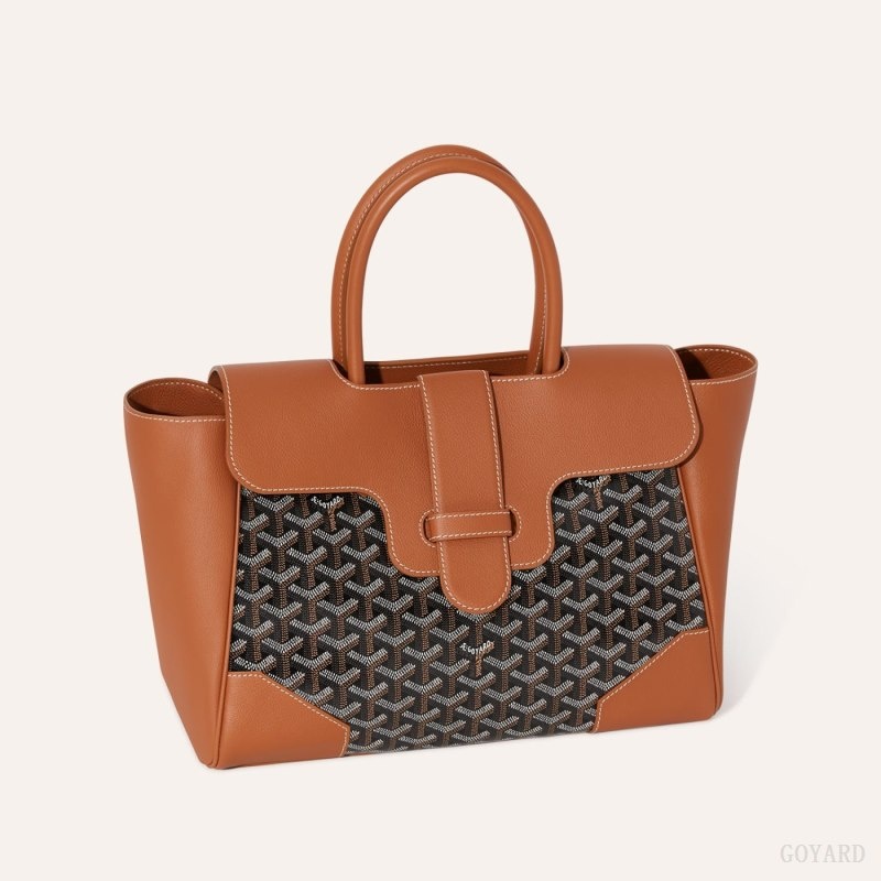 Goyard Saïgon tote bag Black / Brown | VIJM3565