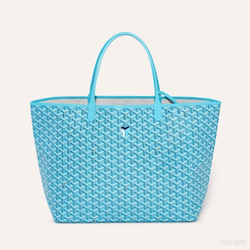 Goyard Saint Louis GM Bag and Balise Beach Towel Turquoise | VQSJ3974