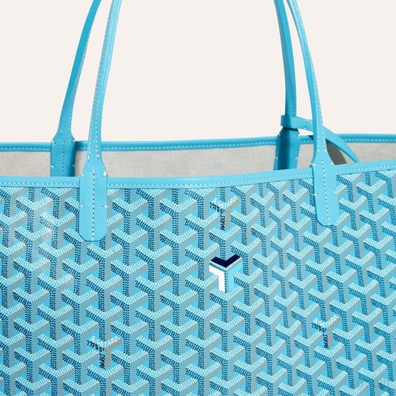 Goyard Saint Louis GM Bag and Balise Beach Towel Turquoise | VQSJ3974