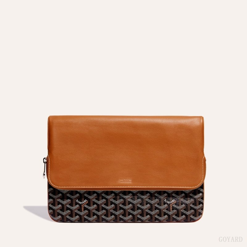 Goyard Sainte-Marie GM Clutch Black / Brown | AWOE2333