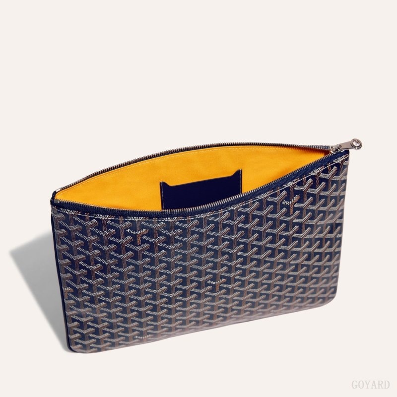 Goyard Sénat MGM Pouch Navy Blue | IZZJ5938