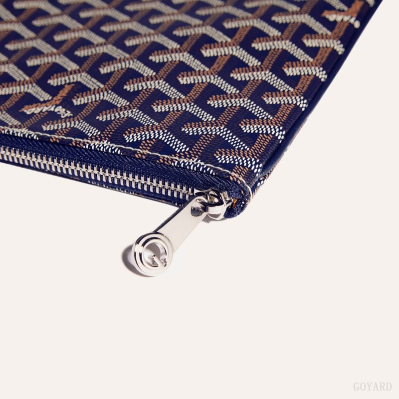 Goyard Sénat MGM Pouch Navy Blue | IZZJ5938