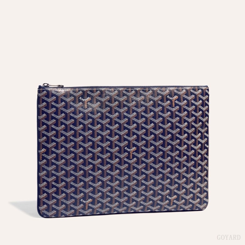 Goyard Sénat MGM Pouch Navy Blue | IZZJ5938