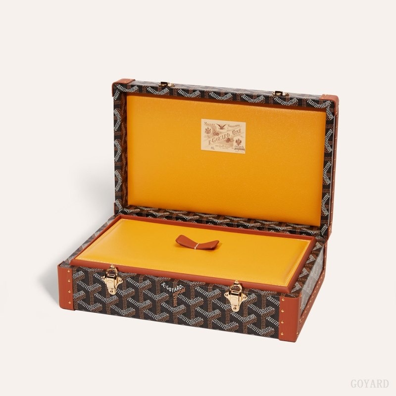 Goyard VENDÔME JEWELLERY CASE Black / Brown | RJVM5593