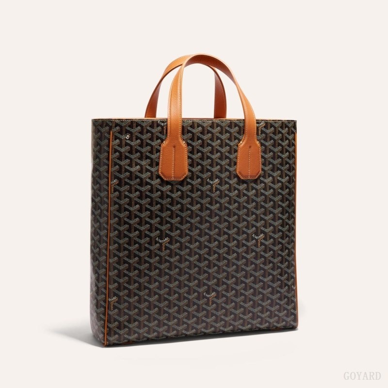 Goyard VOLTAIRE BAG Black / Brown | PBZV9961