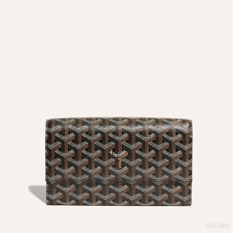 Goyard Varenne Continental Wallet Black | YTIY1665