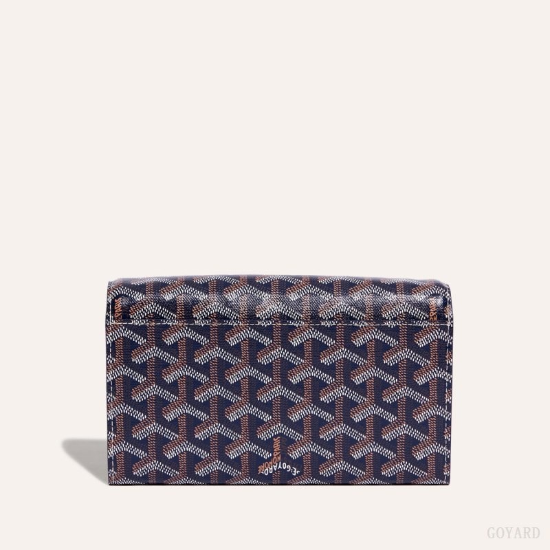 Goyard Varenne Continental Wallet Navy Blue | QSJW4577