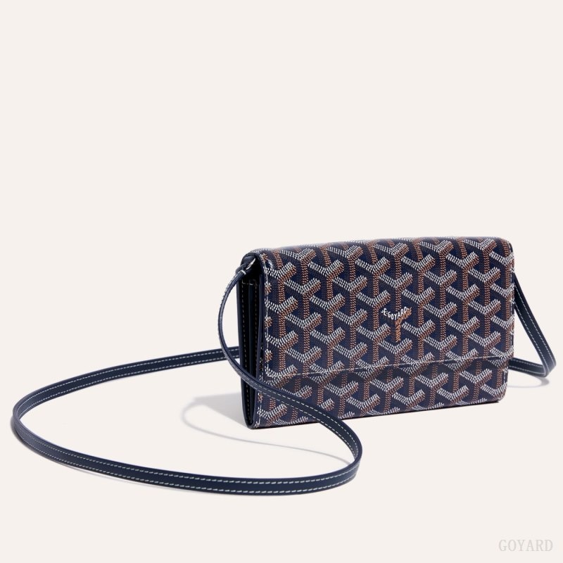 Goyard Varenne Continental Wallet Navy Blue | QSJW4577