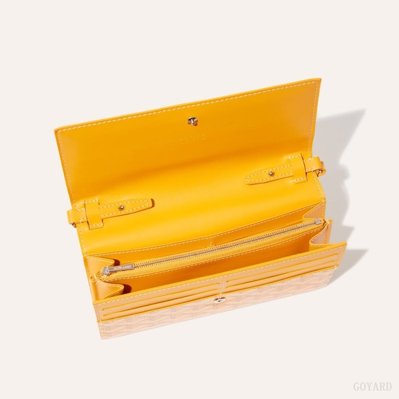 Goyard Varenne Continental Wallet Yellow | VOYJ8695