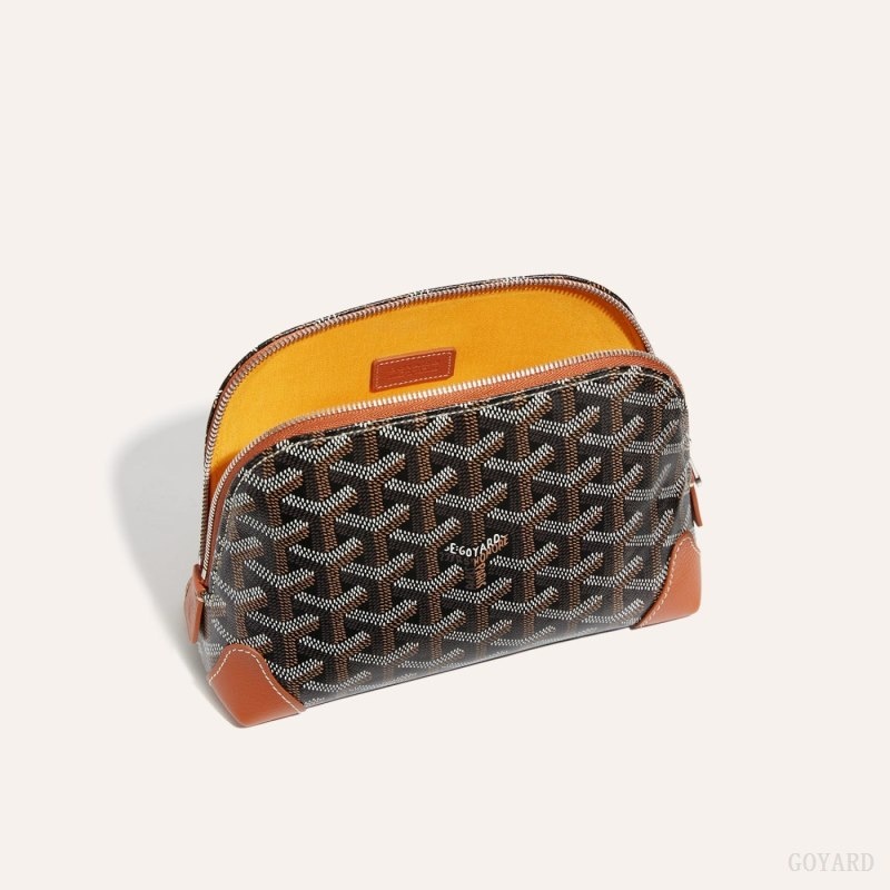 Goyard Vendôme Cosmetic Pouch Black / Brown | MPQT6012