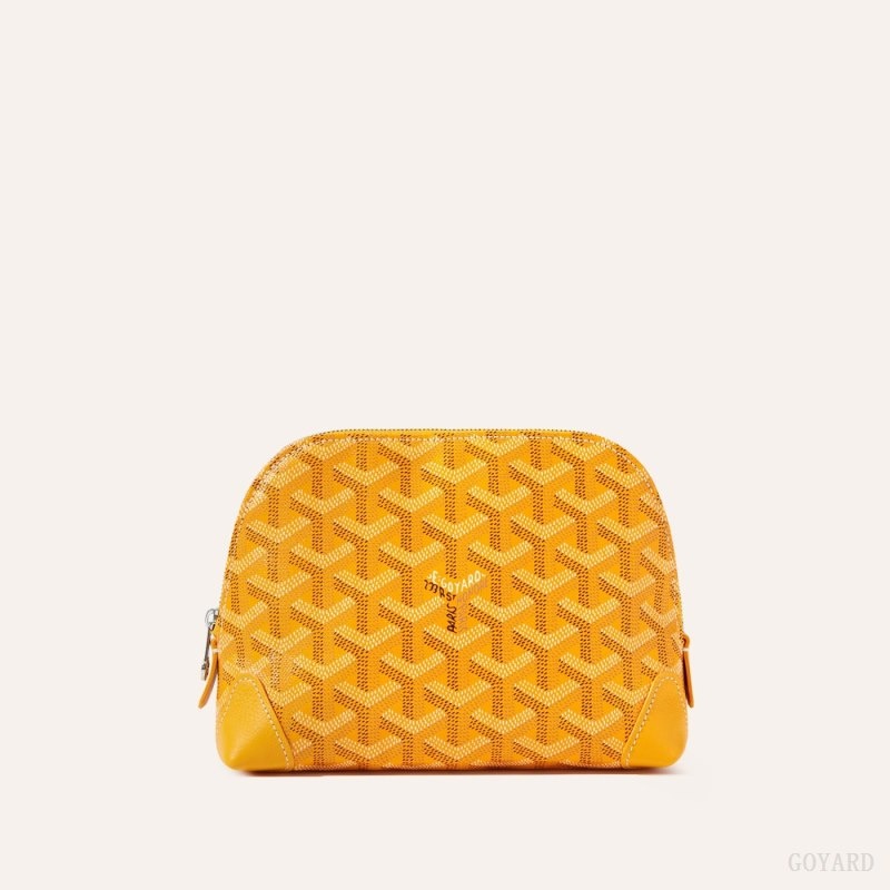 Goyard Vendôme Cosmetic Pouch Yellow | QVQS7356