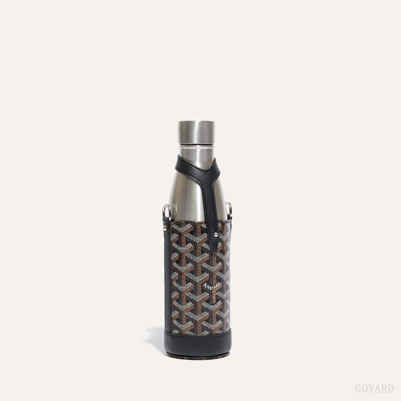 Goyard Yonne MM Case & Flask Black | KJZQ1484