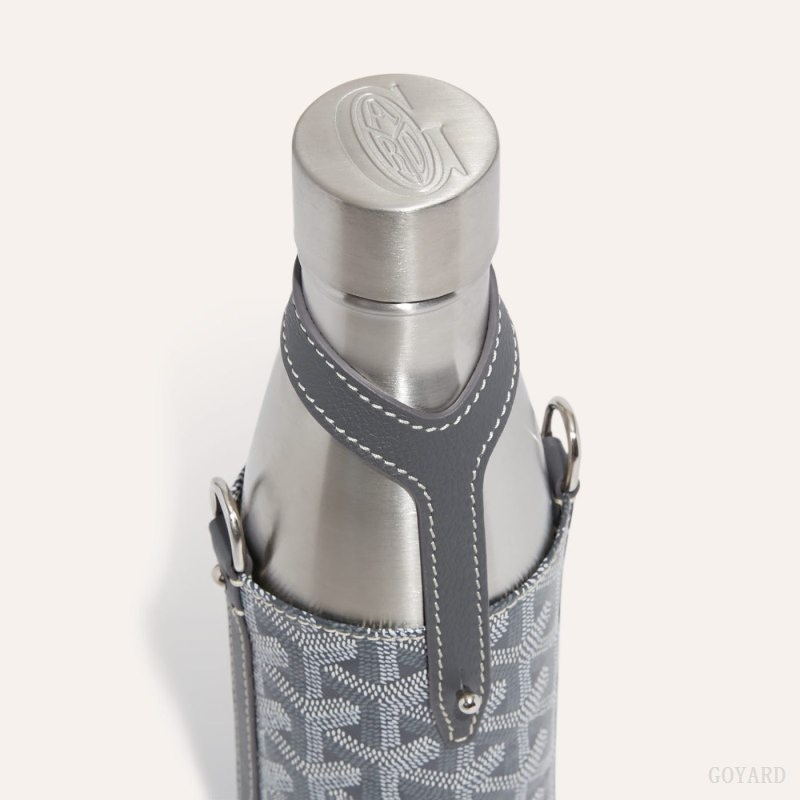 Goyard Yonne MM Case & Flask Grey | CHAD0788