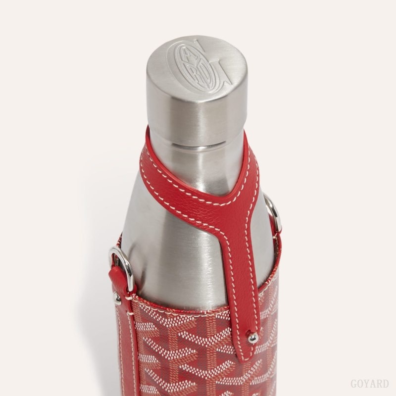 Goyard Yonne MM Case & Flask Red | PVQV4180