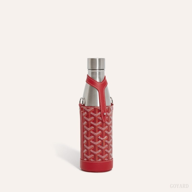 Goyard Yonne MM Case & Flask Red | PVQV4180