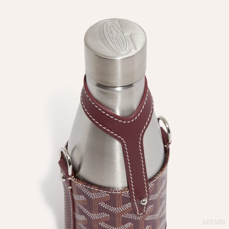 Goyard Yonne PM Case & Flask Burgundy | VCSG5763