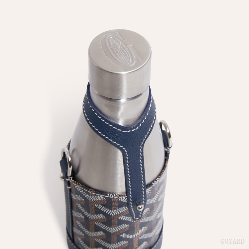 Goyard Yonne PM Case & Flask Navy Blue | ZHXE6904