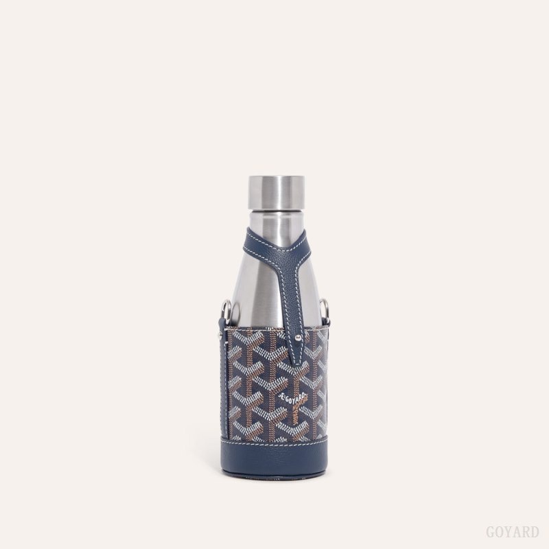 Goyard Yonne PM Case & Flask Navy Blue | ZHXE6904